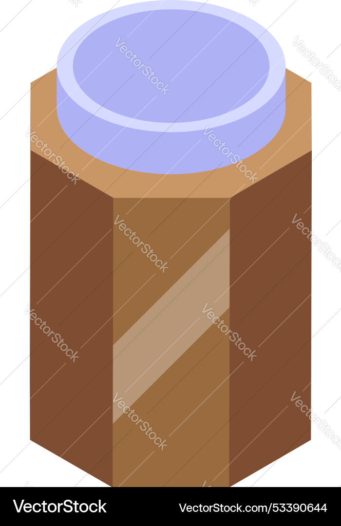 Modern trash can with open top showing inside Modern trash can with open top showing inside vector image