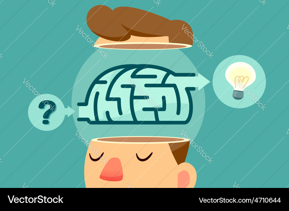 Problem and solution Vector Image