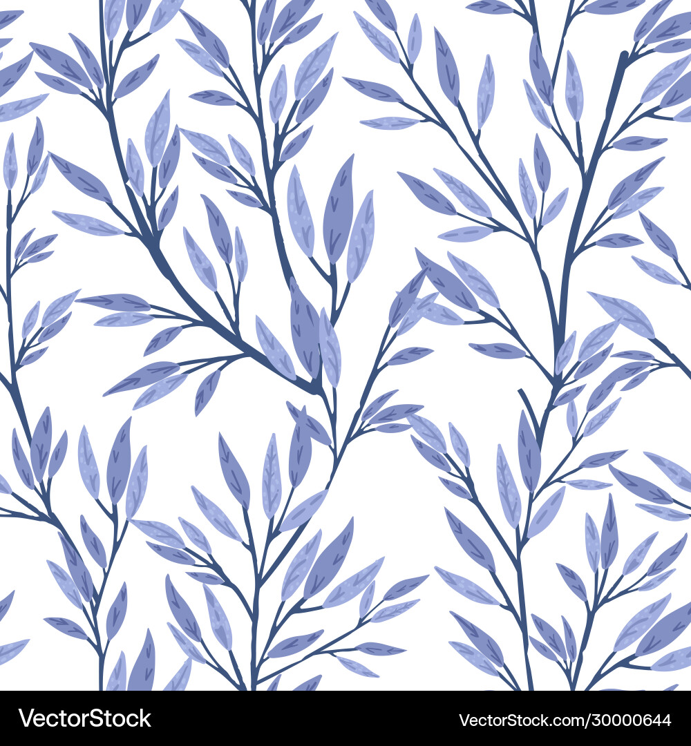 Seamless pattern hand drawn tree branches Seamless pattern hand drawn tree branches vector image