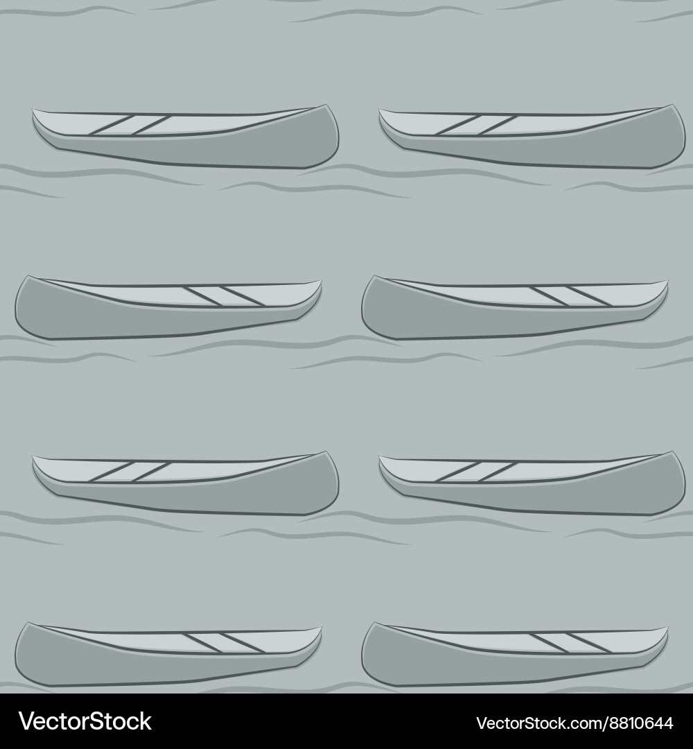 Seamless pattern of abstract canoe background vector image