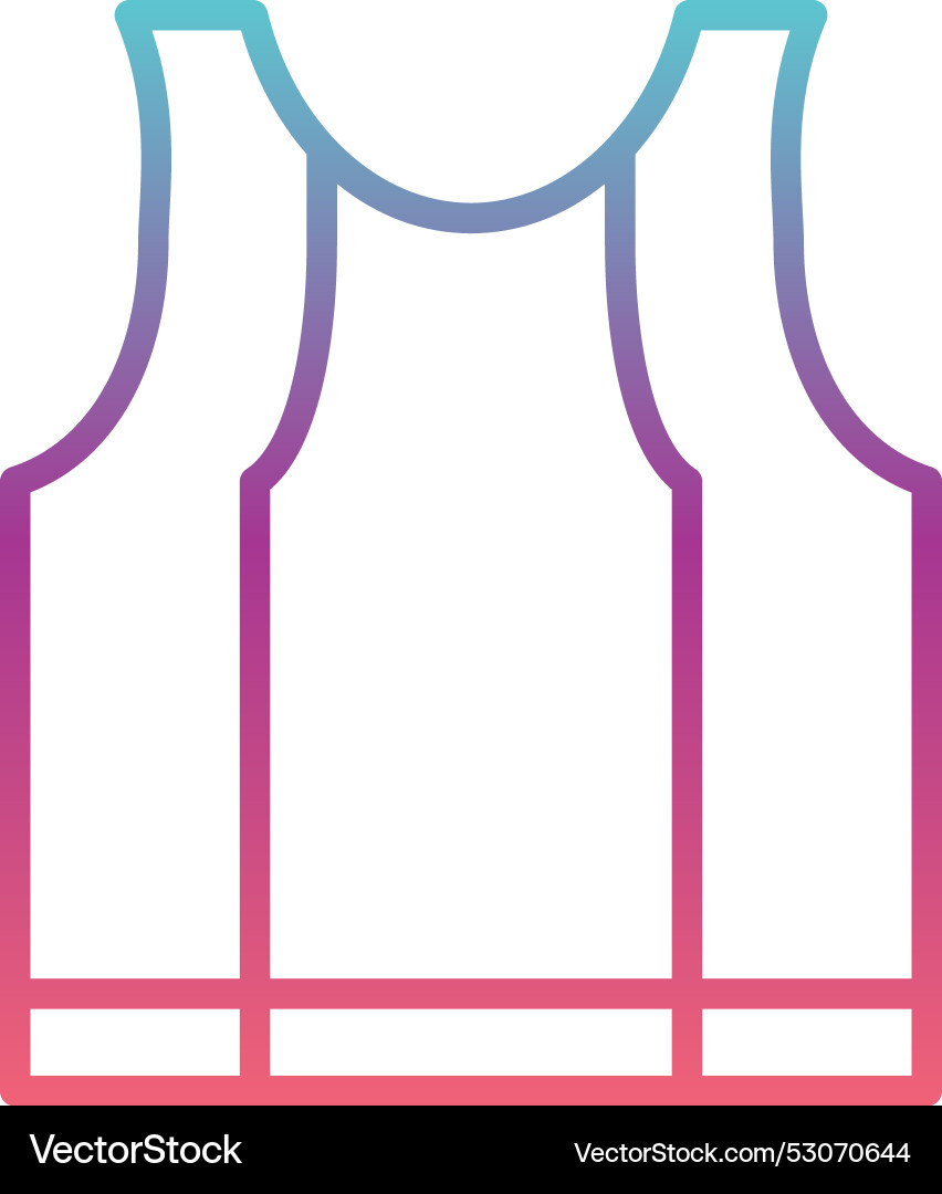 Undershirt line gradient design Vector Image