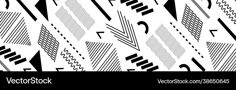 Abstract background with different geometric vector image