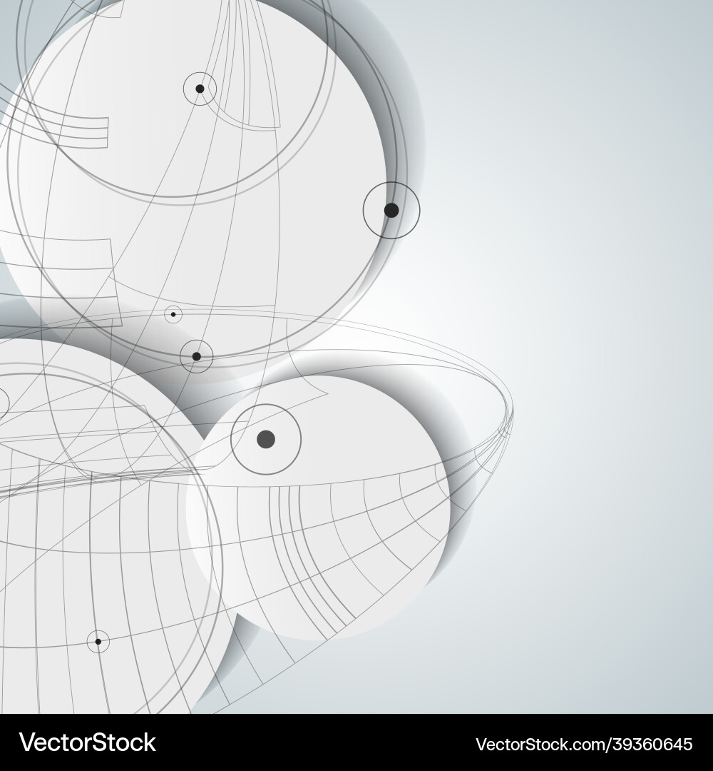 Abstract circle design template dots and lines Abstract circle design template dots and lines Vector Image
