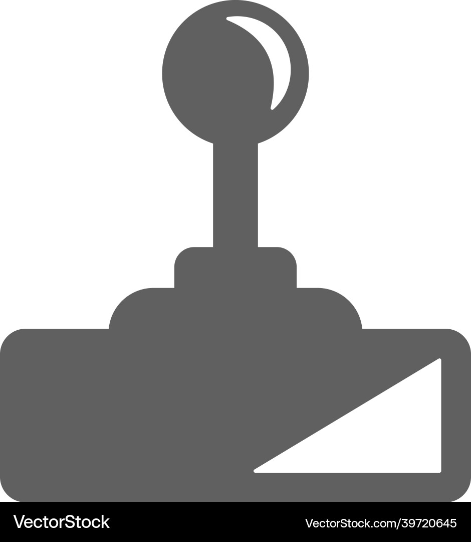 Control joystick icon gray graphics Vector Image