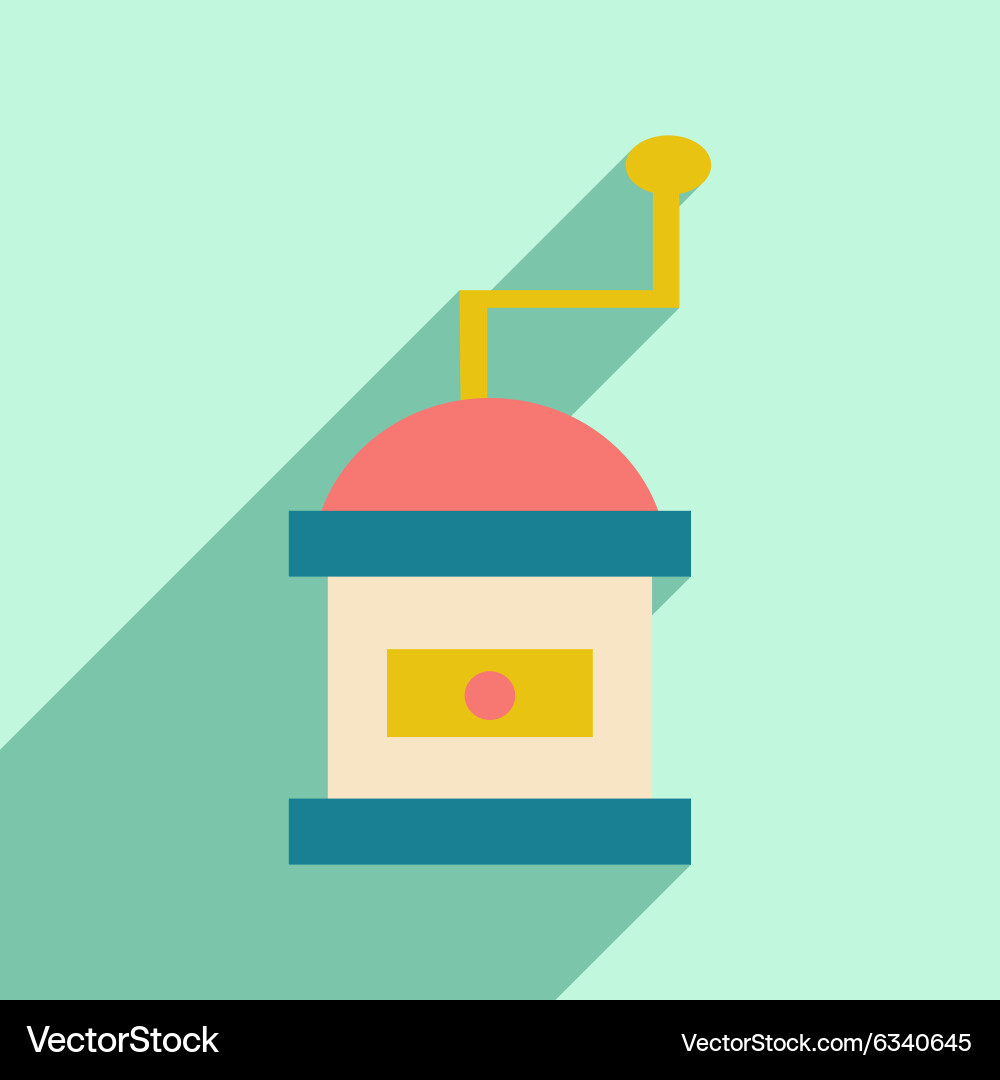 Flat with shadow icon and mobile application Vector Image