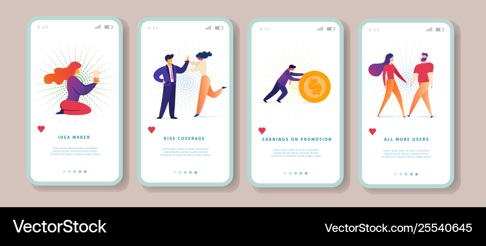 Idea maker rise coverage promotion more users vector image