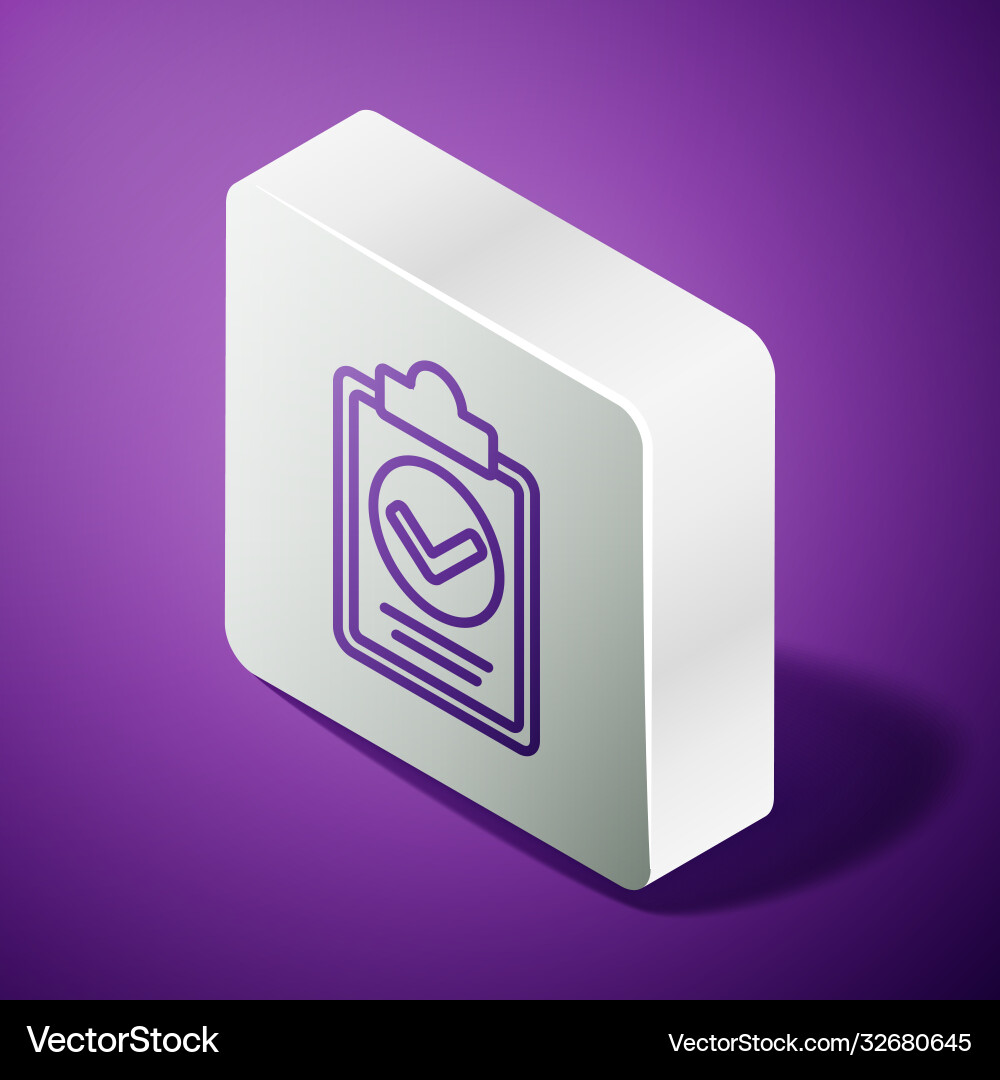 Isometric line verification delivery list Isometric line verification delivery list vector image