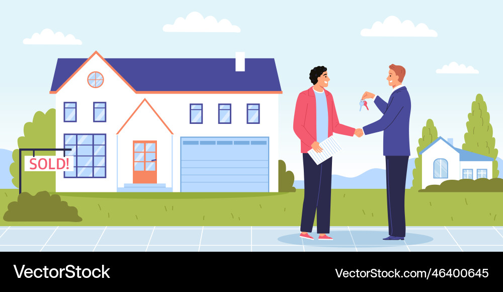 Real estate flat Vector Image