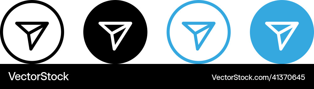 Send message icon share symbol Vector Image