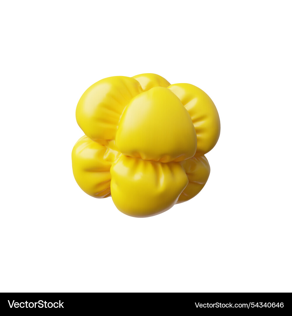 3d of abstract inflatable round shape 3d of abstract inflatable round shape Vector Image