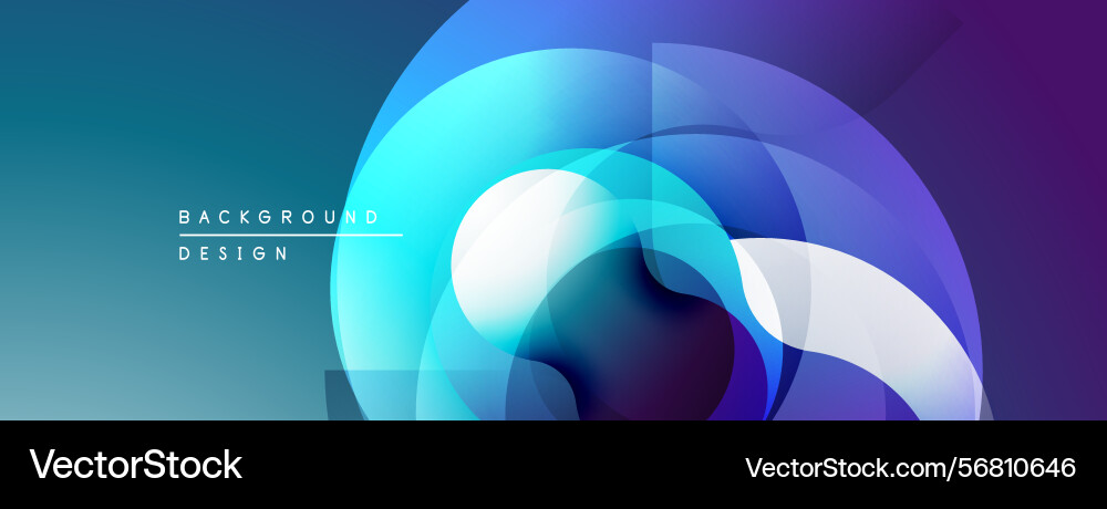 Abstract design features overlapping translucent Abstract design features overlapping translucent vector image