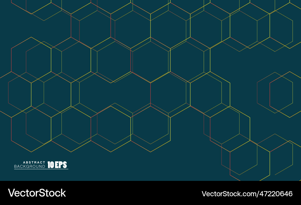 Abstract hexagonal background digital Abstract hexagonal background digital vector image