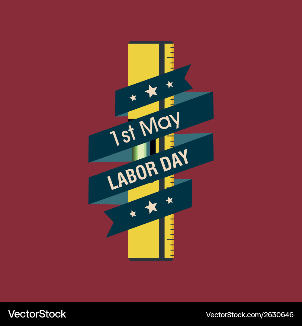 Abstract labor day background with special objects Vector Image