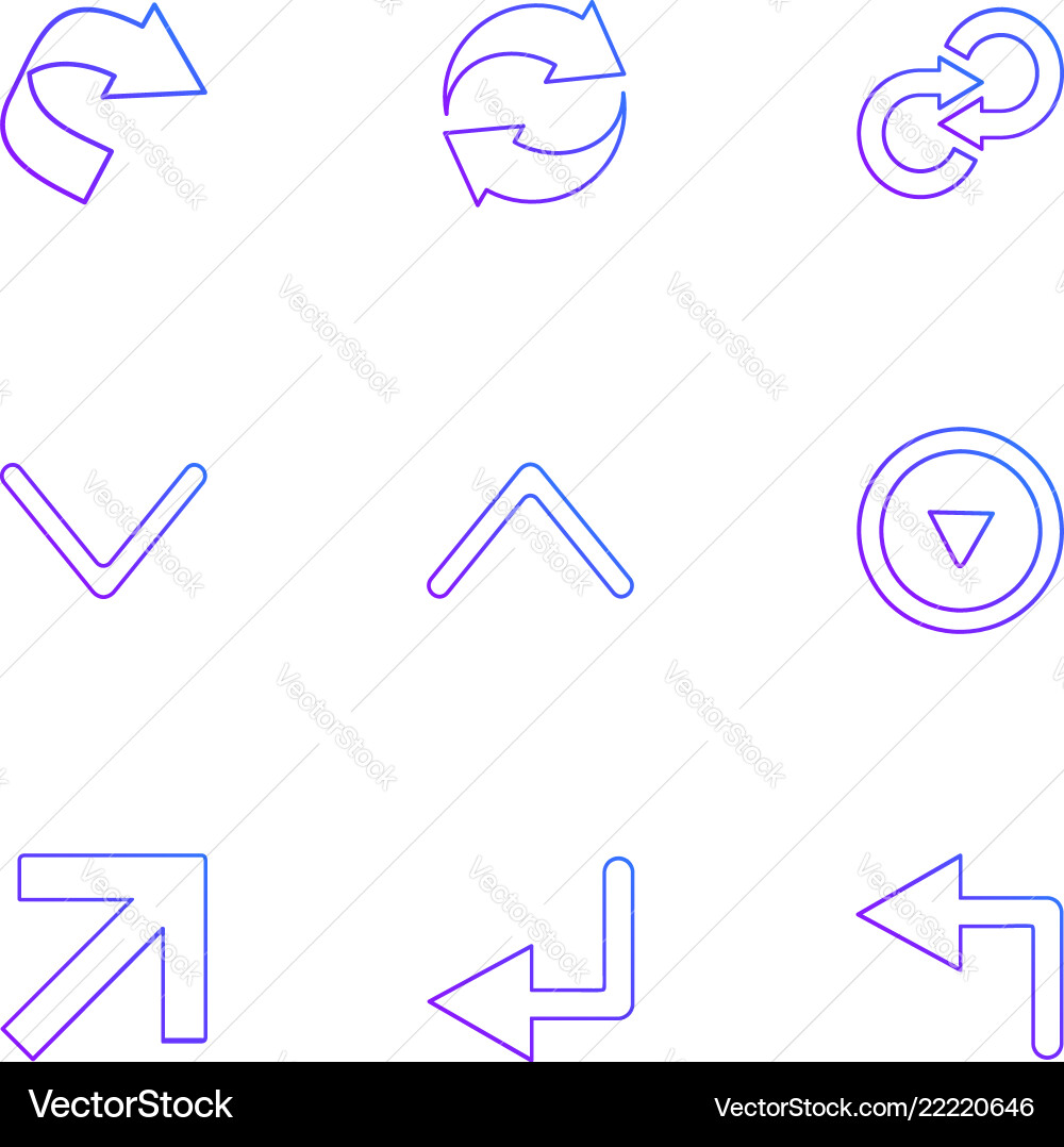 Arrows directions pointer arrow user vector image