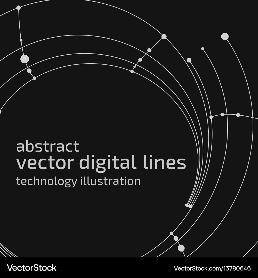 Digital Mesh Abstract Lines vector image