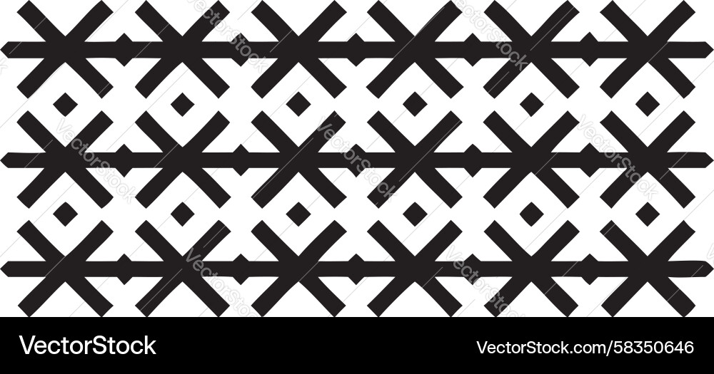 Dynamic X-Pattern Geometry Vector Image