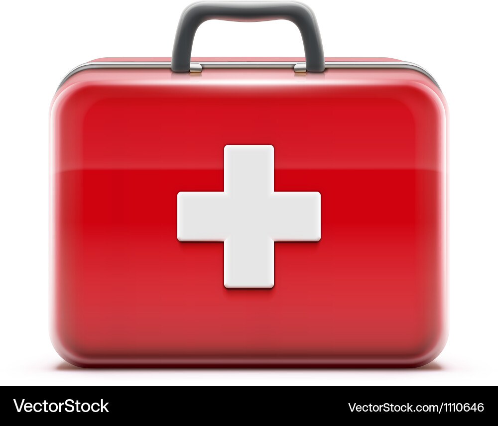 First Aid Kit Concept Vector Image