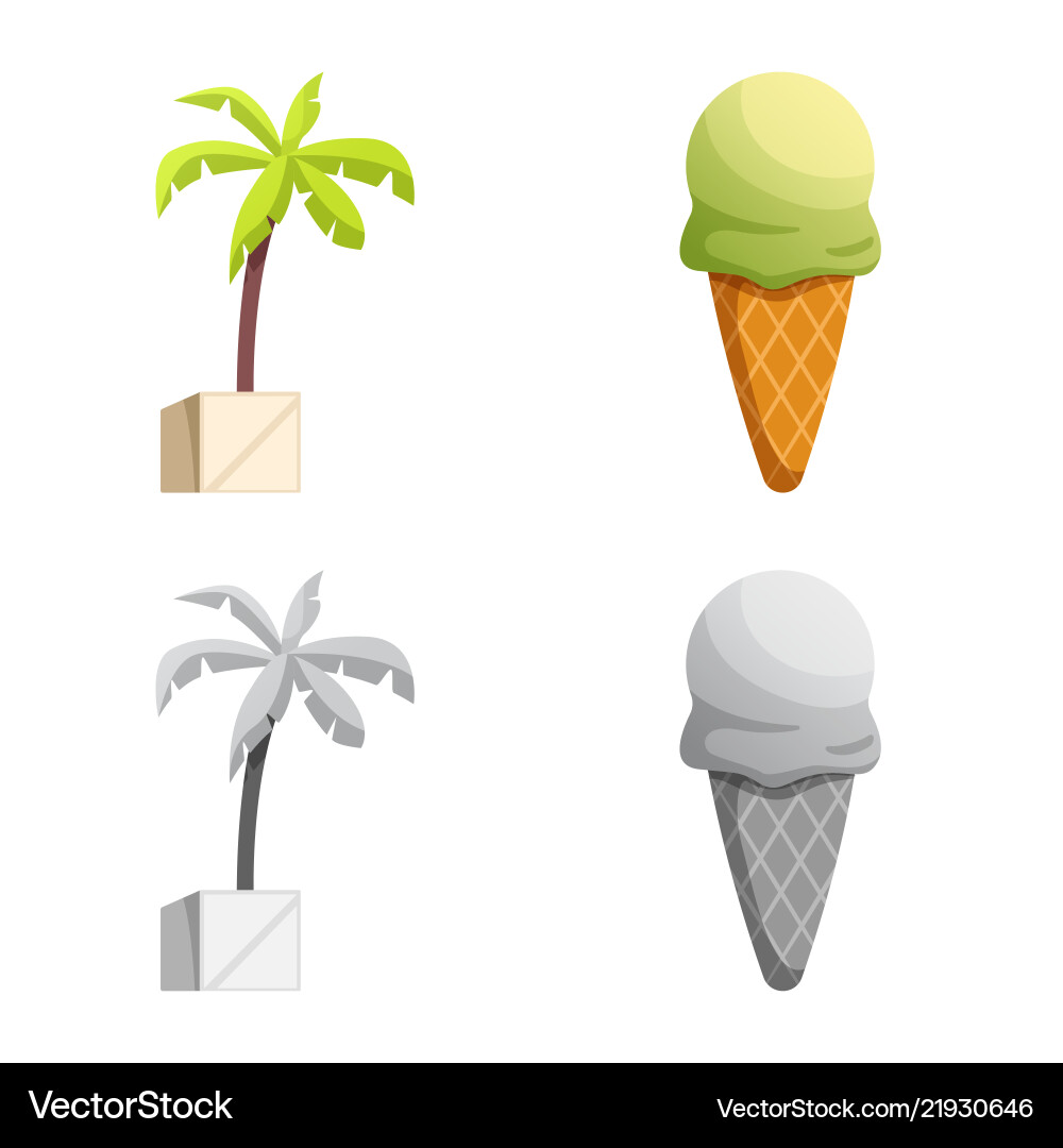 Isolated object of pool and swimming icon set vector image