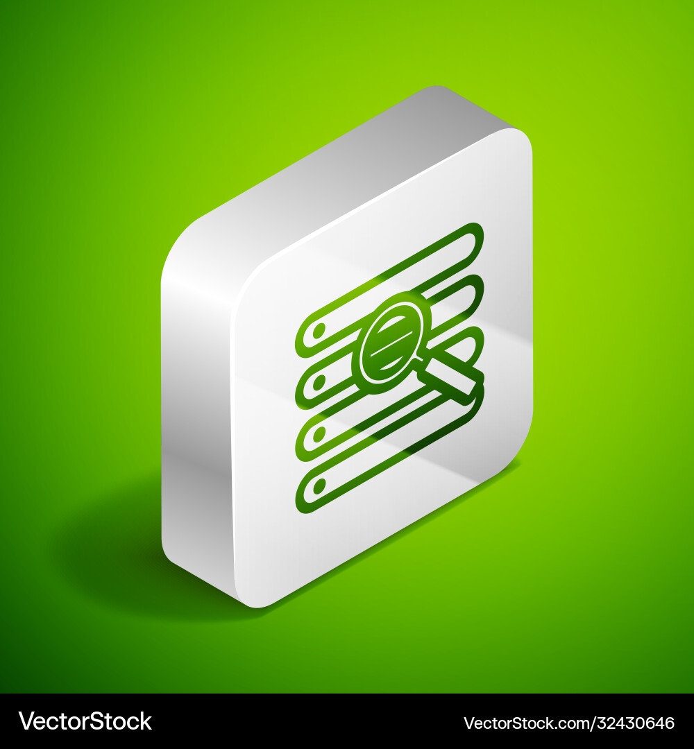Isometric line search in a browser window icon Isometric line search in a browser window icon Vector Image