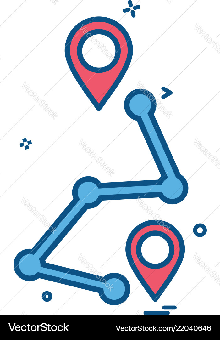 Map location navigation gps icon design Map location navigation gps icon design vector image