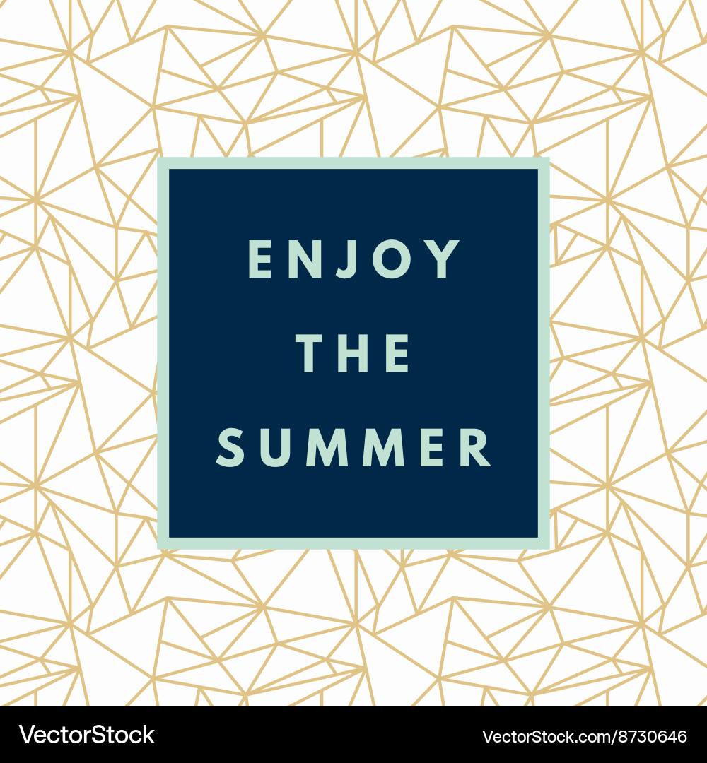 Triangular Summer Boho Pattern vector image