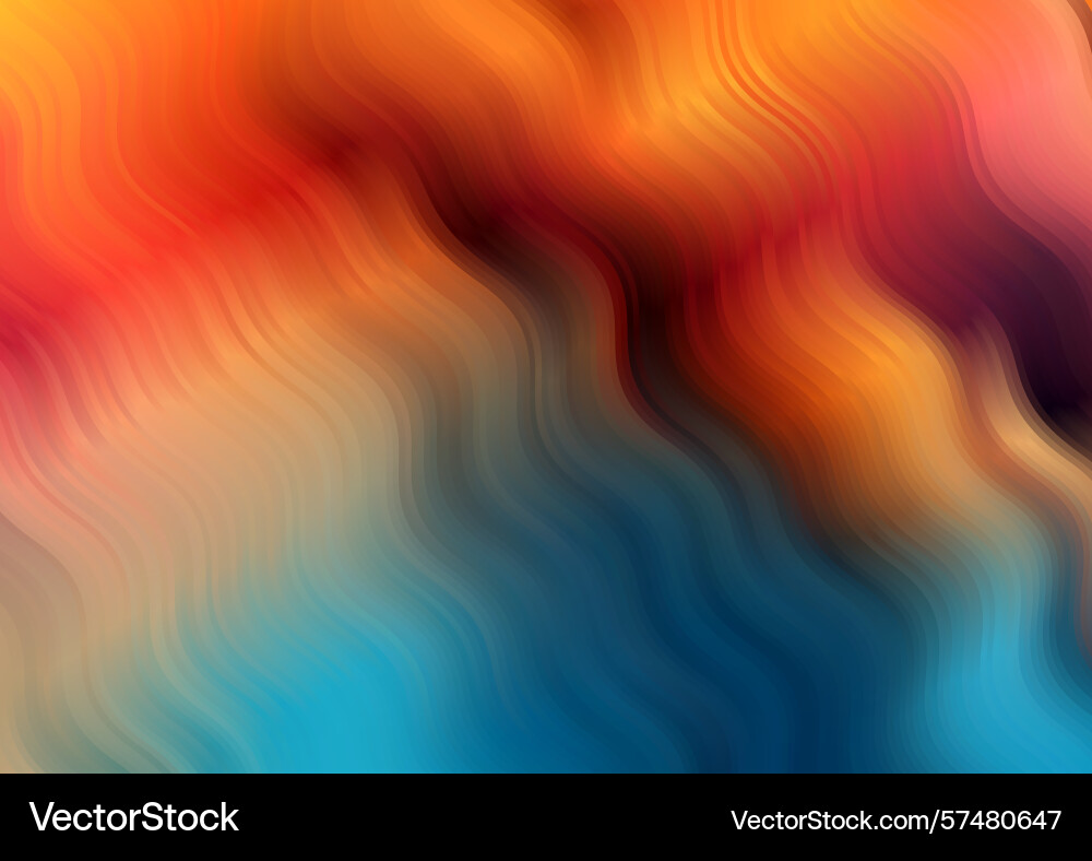 Abstract background with gradient wavy line design vector image