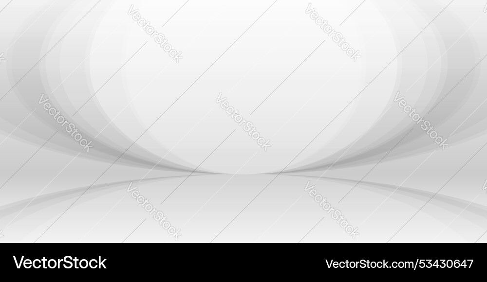 Abstract white background with gray perspective Vector Image
