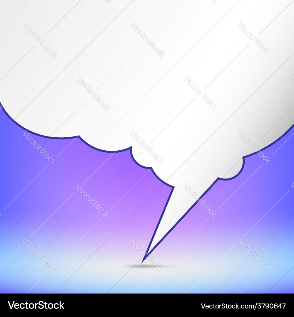 Background with speech bubble Vector Image