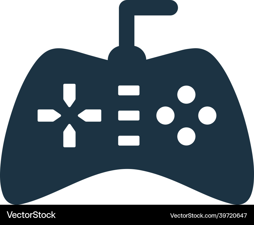 Controller game icon simple editable Vector Image