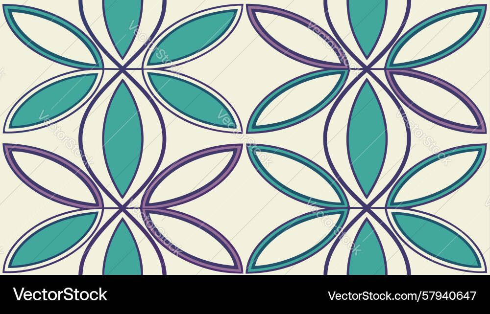 Interlocking geometric pattern for modern design vector image