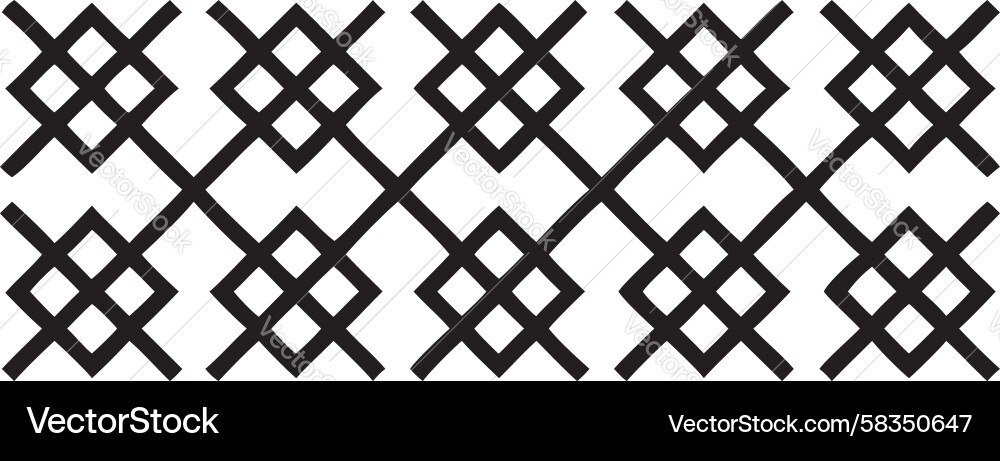 Intersecting Square Lattice Pattern Vector Image