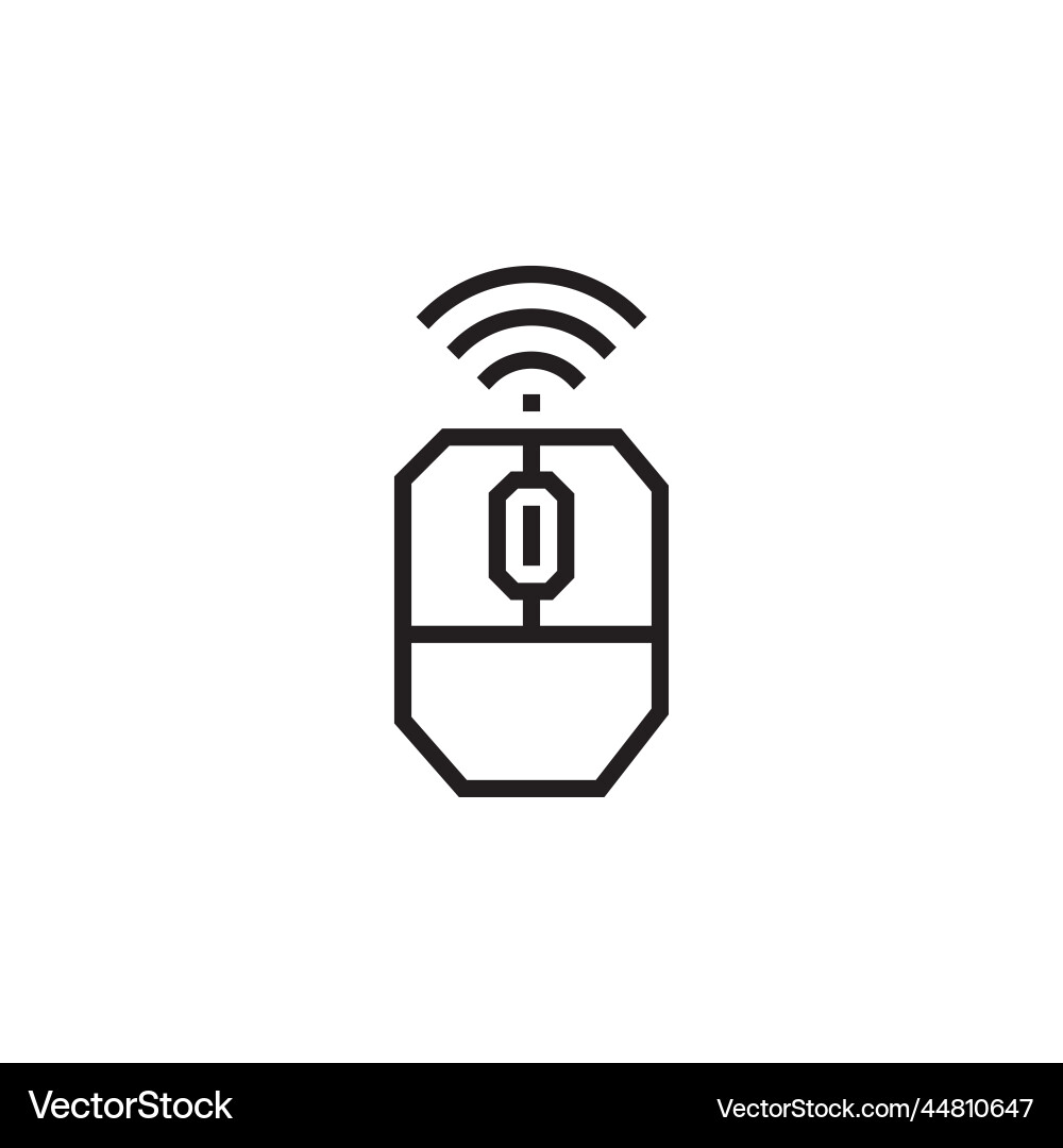 Mouse wireless icon computer component Mouse wireless icon computer component vector image