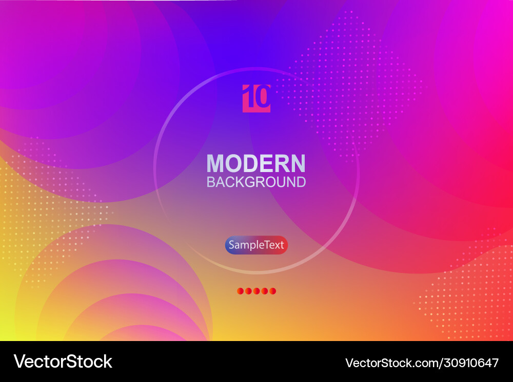 Multicolor iridescent background with gradient vector image