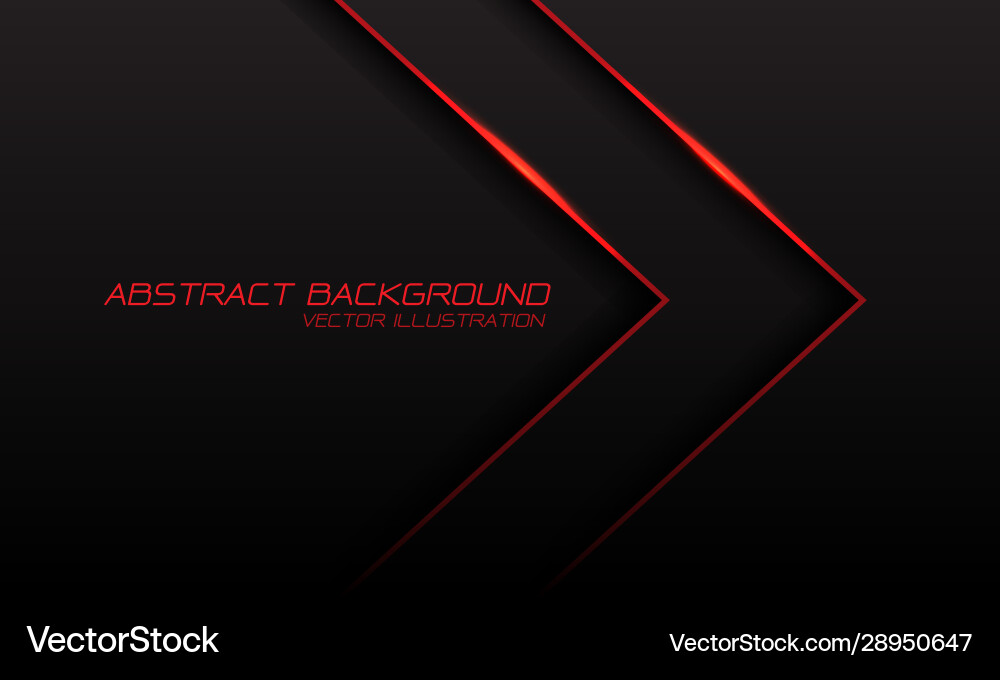Red line light arrow direction with blank space Red line light arrow direction with blank space vector image
