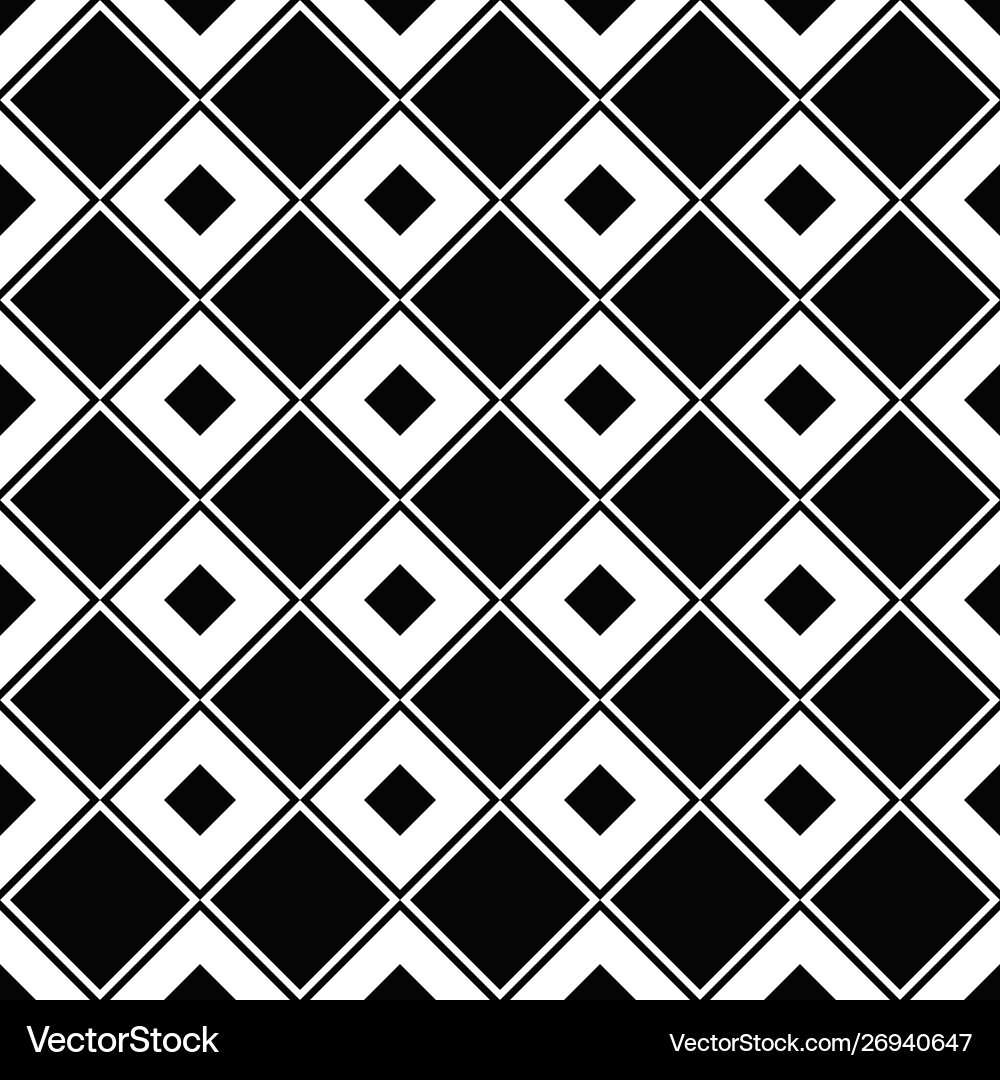Seamless abstract diagonal square pattern Vector Image