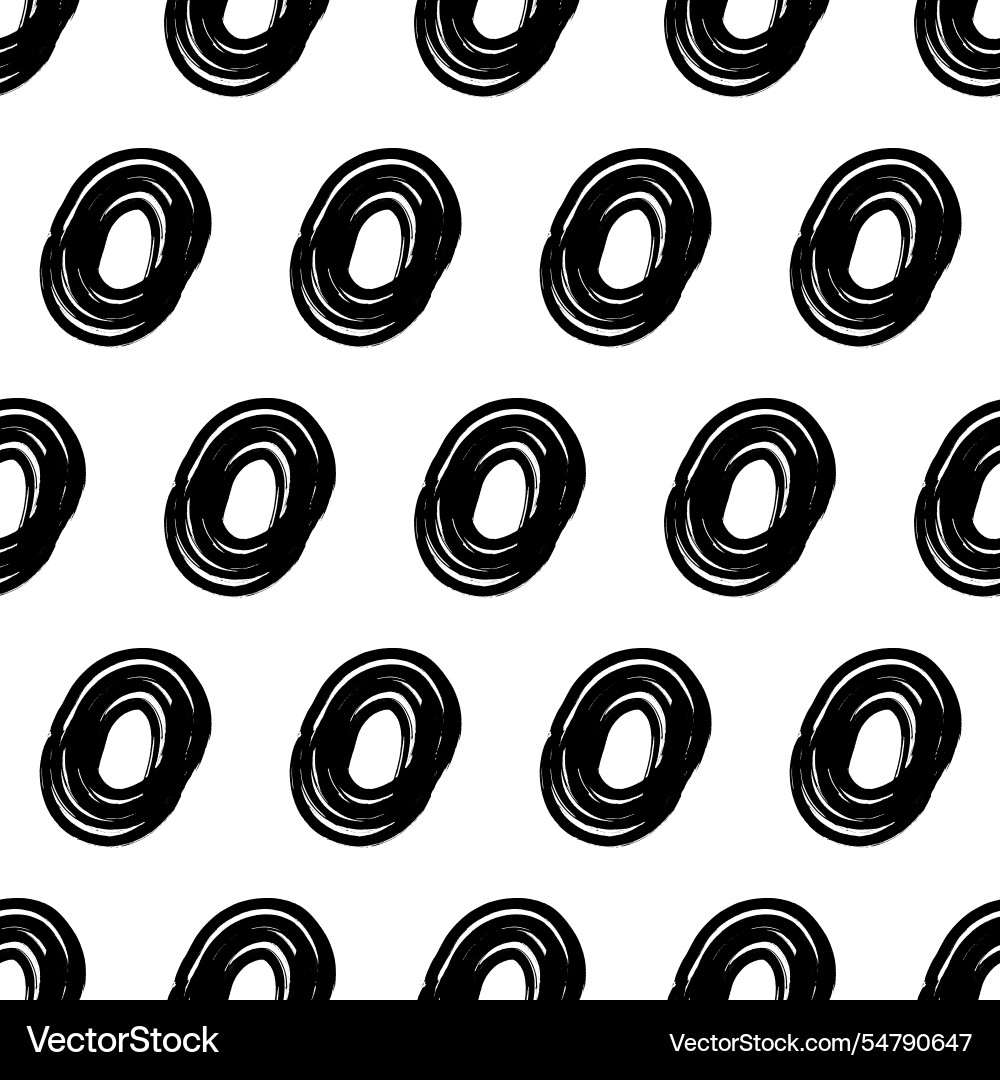 Seamless pattern with sketch circles shape Seamless pattern with sketch circles shape vector image