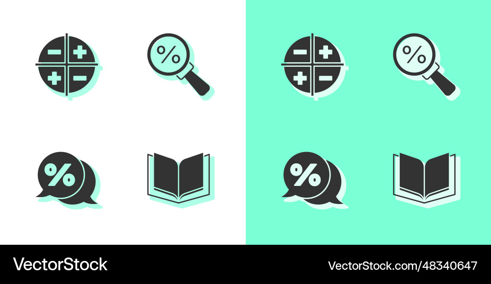 Set open book xyz coordinate system discount vector image
