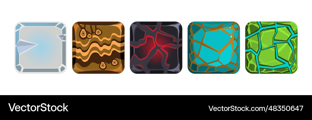 Square frame or button icon for app design Square frame or button icon for app design vector image