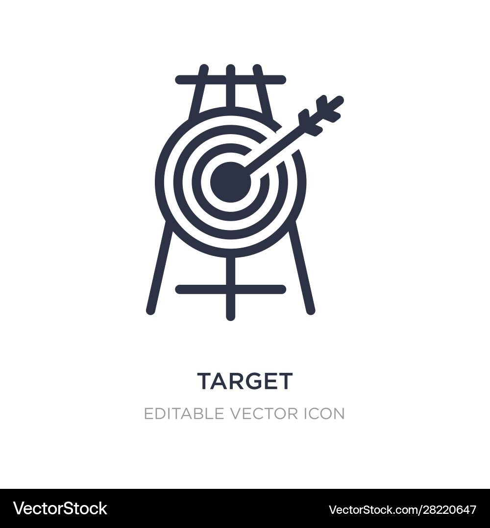 Target icon on white background simple element vector image