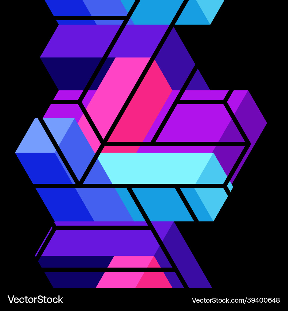 Abstract background 3d cubes cubic elements Abstract background 3d cubes cubic elements vector image