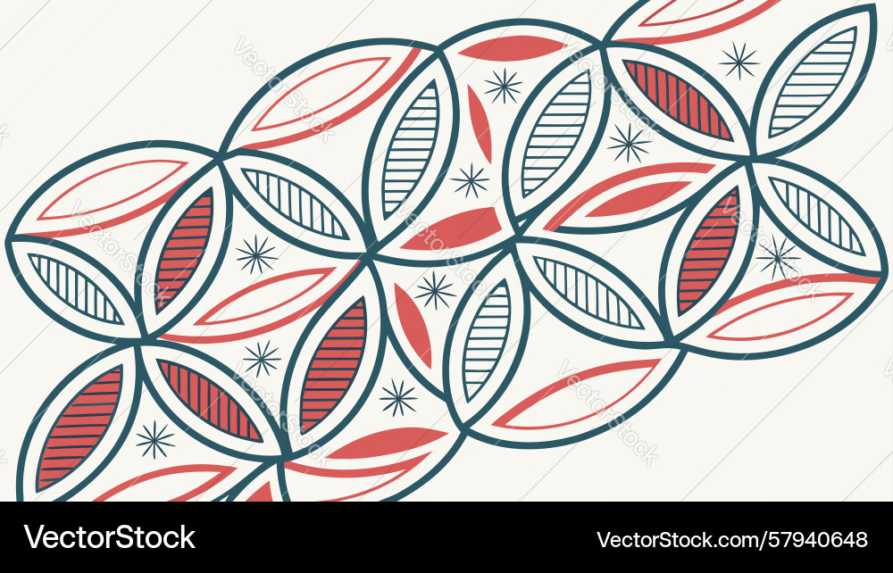 Circular Geometric Abstraction Vector Image