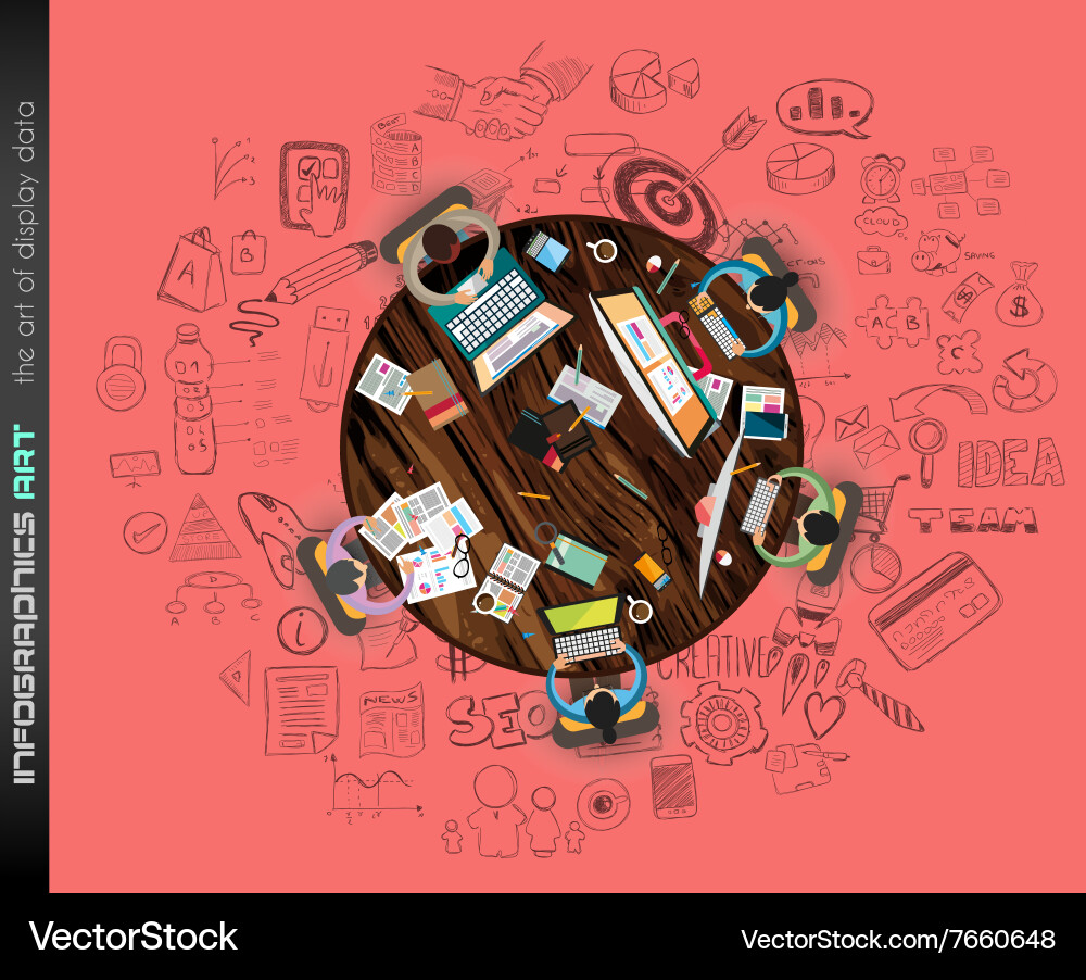 Clean infographic layout template for data vector image