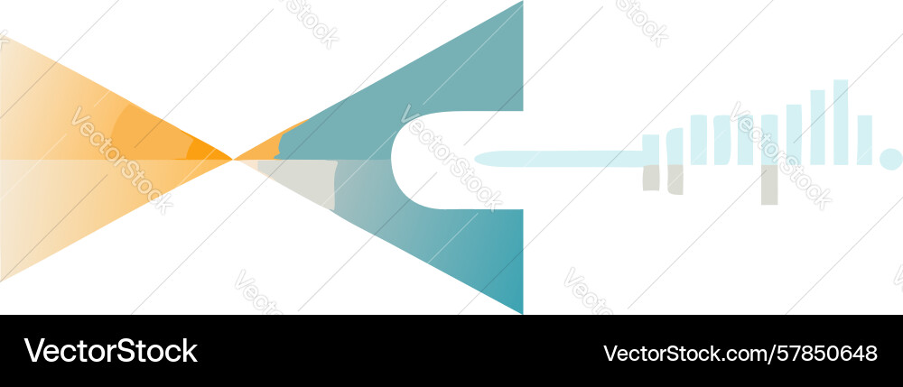 Dynamic broken glass shards abstract design vector image