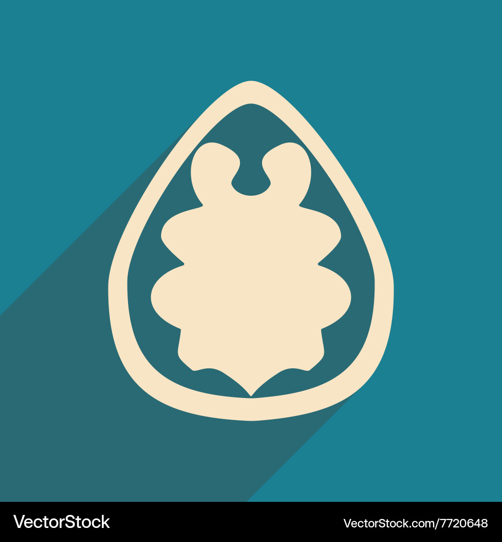 Flat with shadow concept and mobile application Vector Image