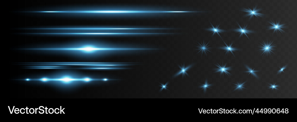 Light Burst Effect Set vector image