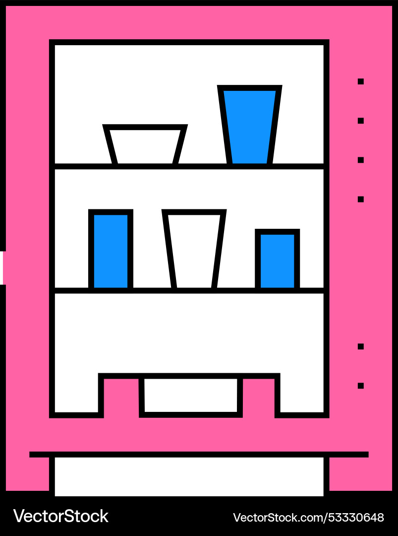 Vending machine icon color Vector Image