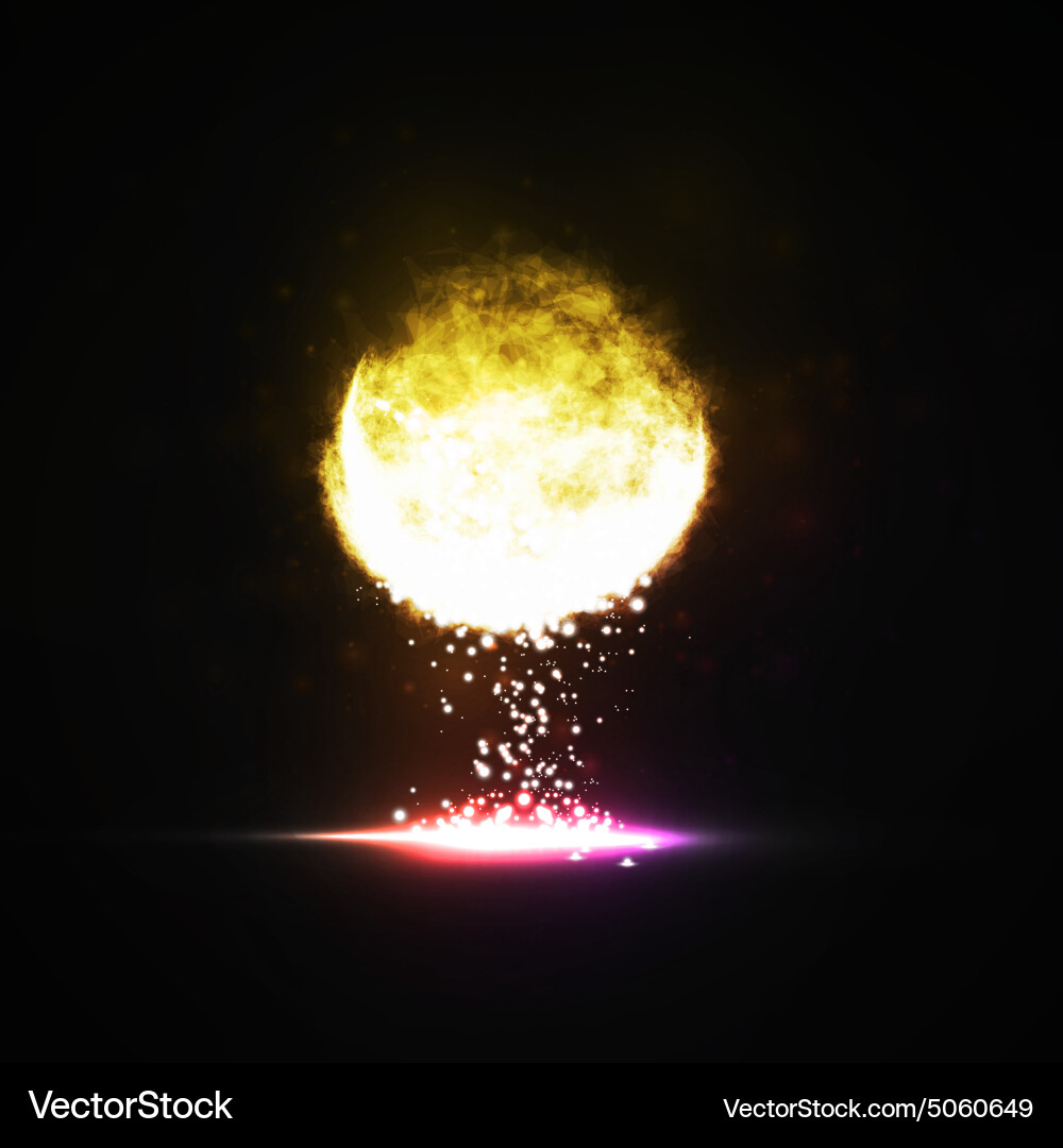 Abstract creative dynamic light element vector image
