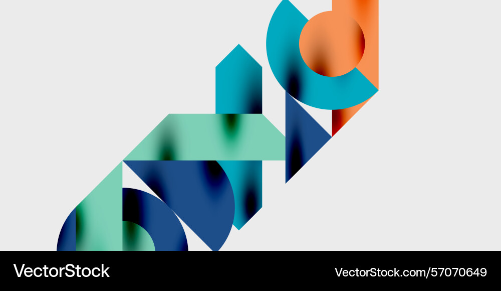 Abstract geometric shapes overlap creating Abstract geometric shapes overlap creating Vector Image