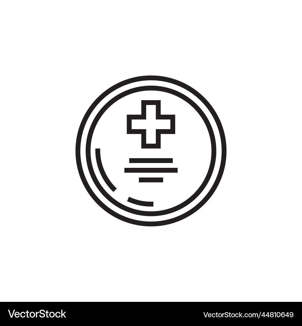 Cmos icon computer component outline style vector image