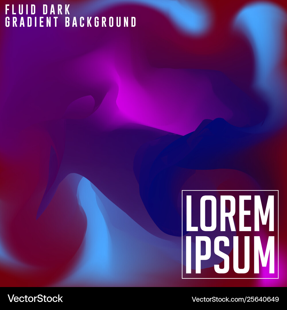 Dark fluid gradient background design abstract Dark fluid gradient background design abstract Vector Image